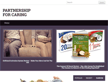 Tablet Screenshot of partnershipforcaring.org